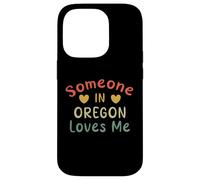 Quelqu'un en Oregon m'aime Retro USA State US Coque pour iPhone 14 Pro