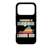 Quelqu'un en Virginie m'aime Retro Land Map State Coque pour iPhone 17 Pro
