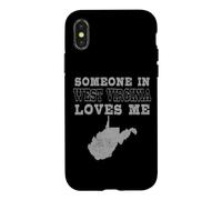 Quelqu'un en Virginie-Occidentale m'aime Vintage, État américain Coque pour iPhone X/XS
