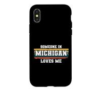 Quelqu'un m'aime au Michigan Coque pour iPhone X/XS