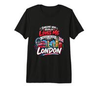 Quelqu'un Qui m'aime Vraiment l'a ramené de Londres T-Shirt Haut de Gamme