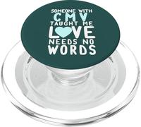 Quelqu'un W/CMV Taught ME Love Needs NO Words Walk Meme PopSockets PopGrip pour MagSafe