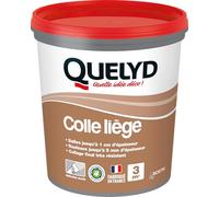 Quelyd - Colle liège pâte murale pour dalles et rouleaux - Intérieur, pièces non-humides - Pot 1 kg