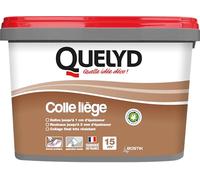 Quelyd Colle Liège Murale Pâte - Dalles et Rouleaux - Intérieur - Pièces Non-Humides - Application Murale Directe - Pot de 5 kg