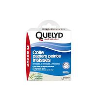 Quelyd - Colle Papiers Peints Intissés en Poudre - Toutes Pièces - Application Directement Au Mur - Etui Doseur - Sans Solvant - Boîte de 150 g