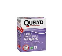 Quelyd Colle Papiers Peints Vinyles - Idéale pour Cuisine et Salle de Bain - Dosage Ultra Facile - Sans Grumeaux - Sans Solvant - Poudre 300 g (6 rouleaux - 32 m²)