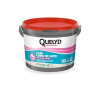Quelyd Colle toile de verre – Indicateur coloré, sans solvant – Seau 10 kg (50 m²)