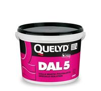 Quelyd DAL 5 Colle Polyvalente Spéciale Isolation - Sceau de 6.5 kg | Haute Adhérence - Sans Coulure - Pour Revêtements Muraux épais - Polystyrène - Liège - Intérieur - Pièces Humides