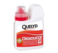 Quelyd Décolleur Papier Peint Dissoucol - Efficace en 5 Minutes sur Tous les Murs et Tous les Papiers Peints - Lessive et Supprime les Résidus - 1 Flacon 500 ml (280 m²)