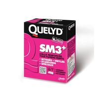 Quelyd SM3 Plus - Colle Papiers Peints Renforcée - Tout Type de Papiers Peints : Intissés, Vynils, Standards et Spéciaux - Utilisation Pour 6 à 7 Rouleaux - Boîte de 300g