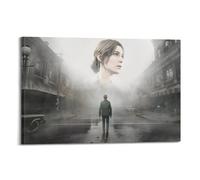 Quem Poster de jeu Silent Hill 2 - Impression sur toile - Décoration murale moderne pour chambre à coucher - 40 x 60 cm