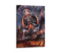 Quem Poster de jeu vidéo Monster Hunter Rise - Impression sur toile - Décoration murale moderne pour chambre à coucher - 20 x 30 cm