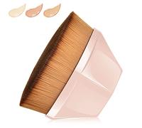 QUEMISS Pinceau De Fond De Teint Magique Petalos Kabuki Pour Maquillage Brosse à Fond de Teint Plat Pinceau pour Portable Pinceau De Maquillage Outil Beauté Avec BoîTe De Rangement