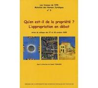 Qu'en est-il de la propriété ? l'appropriation en débat Daniel Tomasin (Auteur), Daniel Tomasin (Directeur éditorial)