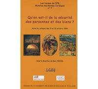 Qu'en est-il de la sécurité des personnes et des biens ? Marc Nicod (Direction), Collectif (Auteur)