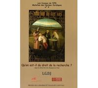 Qu'en Est-Il Du Droit De La Recherche ?
