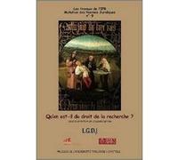 Qu'en est-il du droit de la recherche ? Jacques Larrieu (Direction), Collectif (Auteur)