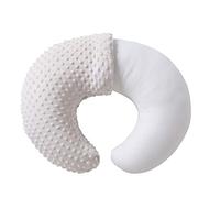 QUENESS Coussin d'allaitement avec Housse pour bébé garçon et Fille, Coussin d'allaitement avec taie d'oreiller pour l'allaitement, l'allaitement au biberon, Soutien du bébé avec Housse de Coussin