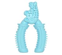 Quentis Vise Shaped Dog Chew Toy, Bite Resistant TPR Puppy Teething Toy | Durable TPR Vise Shaped Pet Toy, Teeth Cleaning & Gum Massage, Safe For Small Medium Breeds Blue