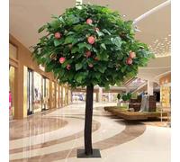 Quepiem Grands Arbres artificiels, Pommier Artificiel, Faux Arbres avec Fruits et Feuilles pour Jardins écologiques et Cadeau de Pendaison de crémaillère(5FT/150cm)