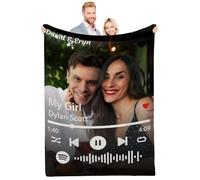 Quepitty Cadeau de départ pour collègue de travail pour femme, cadeau pour ma petite amie, cadeau d'anniversaire pour petit ami, couverture personnalisée pour la fête des pères, cadeau d'anniversaire