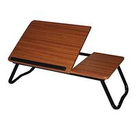 Queraltó Table d'appoint Multifonction Basse Couleur Noyer Double Plateau