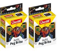 Quercetti - 2516 Refill Peg Brite - Mosaïques carrés (Lot de 2)