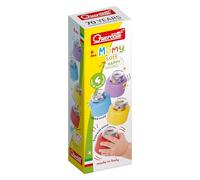 Quercetti - 4144 Momy Soft Happy Sound, 4 pcs, Blocs de construction en plastique souple pour tout-petits.