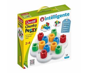 Quercetti - 4162 Chunky Peggy - Jouets d'activité et de développement, Construction premier âge