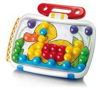 Quercetti Jeu de mosaïques Visual Art Combi Game 60 pins Doré Enfants