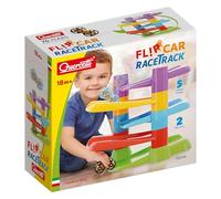 Quercetti - 6496 Flip Car Race Track, Circuit de Billes avec des Voitures Jouets.