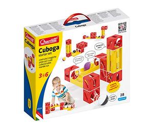 Quercetti - 6504 Cuboga Starter Set - Circuits de billes avec les cubes, Jeu de construction