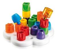 Quercetti Jeu de construction Daisy Maxi – Mosaïque Montessori, 1–4 ans, Fabriqué en Italie