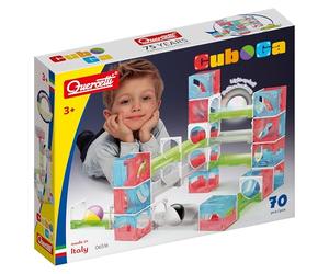 Quercetti Cuboga Circuit de Billes Éducatif et Créatif pour Enfants 3 Ans et Plus