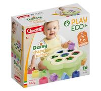 Quercetti Daisy Shape Sorter Eco, Jouet Enfant 1 an, Jouet Educatif | Jeu d'Encastrement Formes et Couleurs, Marguerite à Trier, Motricité Fine 1 An Made in Italy Eco