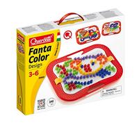 Quercetti, Fantacolor Design, Jeu de Mosaïque Enfant 3+, Activité Manuelle 4 Ans, Motricité Fine, Loisir Créatif Enfant, Jeu Éducatif, Cadeau Fille Garçon 4 5 Ans, Mosaïques, Jeux Manuel