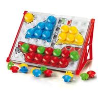 Quercetti FantaColor Junior Basic, 48 pcs, Mosaique Loisir Creatif, Jeu de Voyage Educatif, Motricité Fine, Jouet Enfant 2 Ans, Activité Manuelle Enfant, Made in Italy