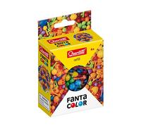 Quercetti Recharge FantaColor – 200 punaises Ø10 mm multicolore – 100 % fabriqué en Italie