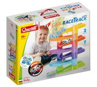Quercetti Flip Car Race Track - Circuit de Voitures à Construire, Jouet Éducatif et Durable pour Enfants 1 an