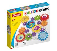 Quercetti Kaleido Gears, Jeux de Construction Engrenage, Jouet Enfant 3 Ans, Jeux Educatif, Construction Mécanique, Montessori, Kits de Loisirs Créatifs, Made in Italy