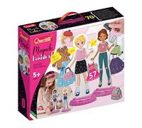 Quercetti Magnetic Fashion Best Friends Poupée Anna et Laura, 57 Pièces Aimantées, Jeux Magnetique Enfant, Jeu Aimant Magnetic, Kit Creatif Enfant, Jouet Fille 5 Ans Jusqu'à 9 Ans, Made in Italy