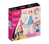 Quercetti- Magnetic Fashion-Poupée Magnétique Maggie, Loisir Créatif, 2927, Multicolore