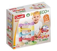 Quercetti Migoga Tower Sound Eco - Piste de Billes Musicale Écologique, Jeu de Construction Éducatif 1 an