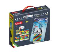 Quercetti Jeu de voyage Mini Pallino Travel – Mosaïque à billes Montessori, 4+ ans