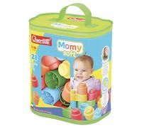 Quercetti Jouet de construction MOMY Soft Bag, blocs souples sensoriels et éducatifs 6-36 mois