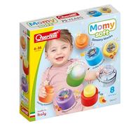 Quercetti MOMY Soft Sensory Blocks - Blocs Sensoriels Souples, Jouet d’Éveil et Construction Bébé 6-36 Mois