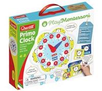 Quercetti Horloge éducative Primo Clock – Jouet Montessori 4-8 ans avec cartes