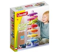 QUERCETTI Spiral Tower Super, Piste Billes, Jeux Enfants 1 an, 100% Made in Italy, Multicolore, 10