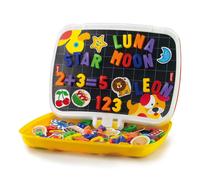 Quercetti Tableau de 120 lettres magnétiques Set de jeu Combi ABC+123