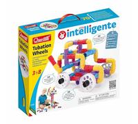 Quercetti, Tubation Wheels, Jeu de Construction Tubulaire, Jeux Educatif 4 Ans avec Roues, Motricité Fine, Activité Manuelle Enfant Pensée Logique, Cadeau Fille 4 Ans, Construction Modulaire